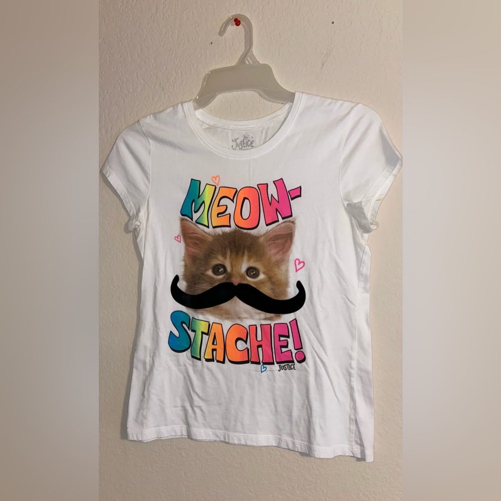 Justice: Just For Girls! Meowstache T-Shirt